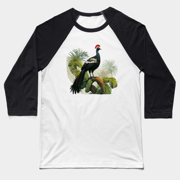 Horned Guan Baseball T-Shirt by zooleisurelife